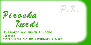 piroska kurdi business card